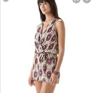 Rory Beca silk tribal romper
